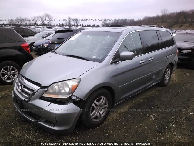 5FNRL38706B093016 - 2006 HONDA ODYSSEY EXL GRAY photo 2