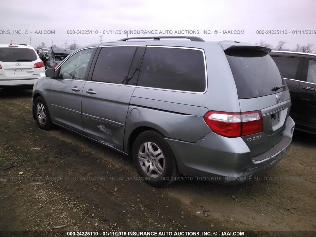 5FNRL38706B093016 - 2006 HONDA ODYSSEY EXL GRAY photo 3