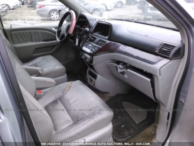 5FNRL38706B093016 - 2006 HONDA ODYSSEY EXL GRAY photo 5