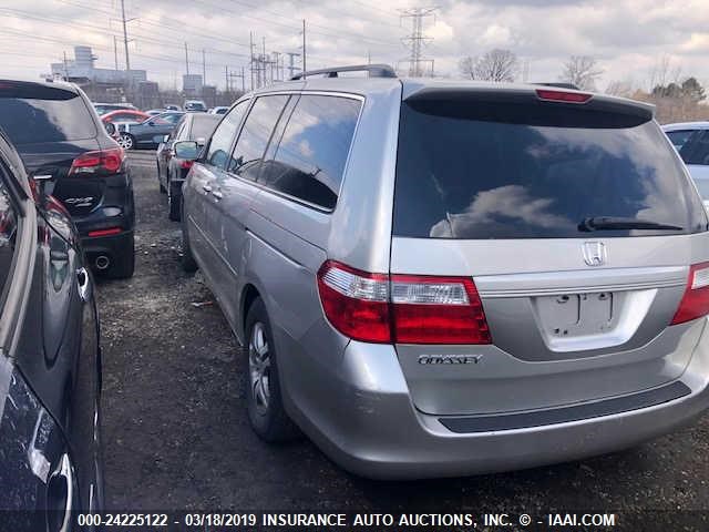 5FNRL38736B030900 - 2006 HONDA ODYSSEY EXL GRAY photo 3