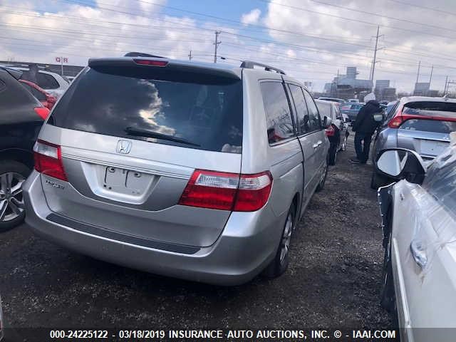 5FNRL38736B030900 - 2006 HONDA ODYSSEY EXL GRAY photo 4