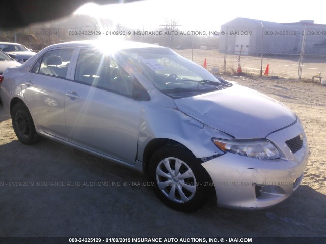 1NXBU4EE5AZ186763 - 2010 TOYOTA COROLLA S/LE/XLE SILVER photo 1