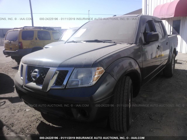 1N6AD0ER2EN742777 - 2014 NISSAN FRONTIER S/SV/SL/PRO-4X BLUE photo 2