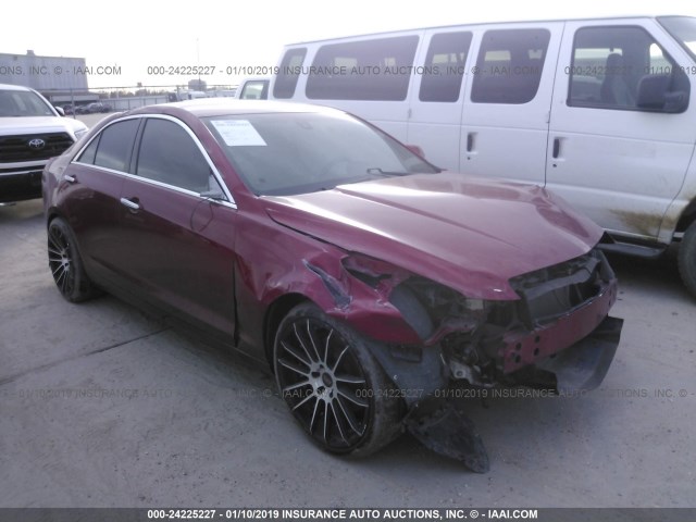 1G6AA5RA4D0154004 - 2013 CADILLAC ATS MAROON photo 1