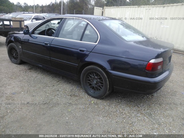 WBADT43471GX24174 - 2001 BMW 525 I AUTOMATIC BLUE photo 3