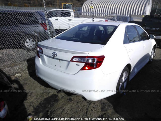 4T1BF1FK1DU648141 - 2013 TOYOTA CAMRY L/SE/LE/XLE 白色 照片 4