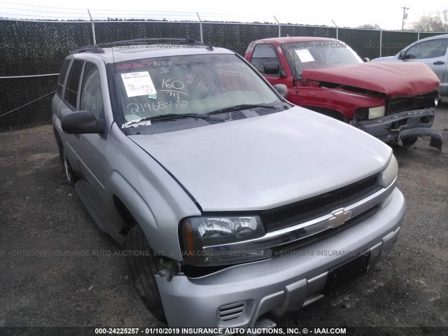 1GNDS13S472289596 - 2007 CHEVROLET TRAILBLAZER LS/LT SILVER photo 1