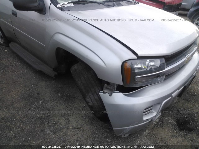 1GNDS13S472289596 - 2007 CHEVROLET TRAILBLAZER LS/LT SILVER photo 6