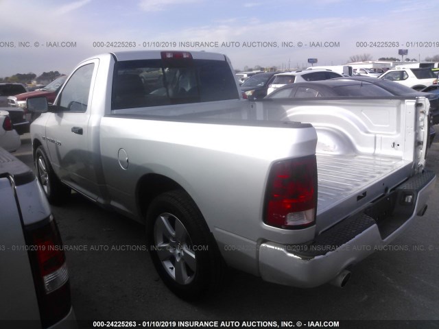 3C6JD6AT0CG257445 - 2012 DODGE RAM 1500 ST SILVER photo 3