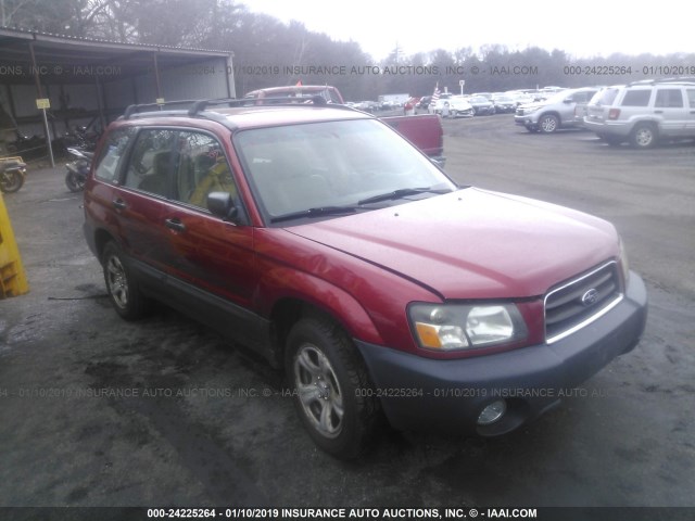 JF1SG63624H767966 - 2004 SUBARU FORESTER 2.5X RED photo 1