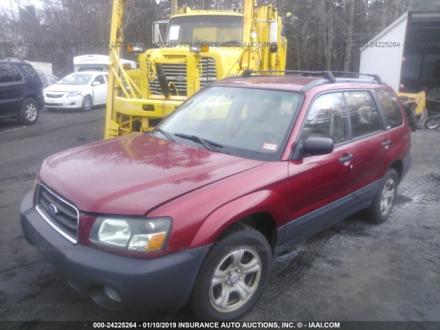JF1SG63624H767966 - 2004 SUBARU FORESTER 2.5X RED photo 2