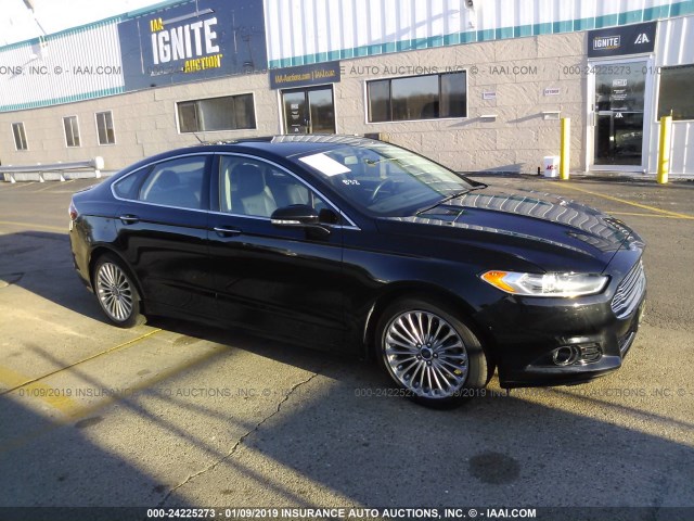 3FA6P0K98GR186176 - 2016 FORD FUSION TITANIUM BLACK photo 1