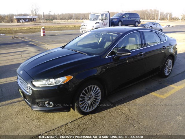 3FA6P0K98GR186176 - 2016 FORD FUSION TITANIUM BLACK photo 2