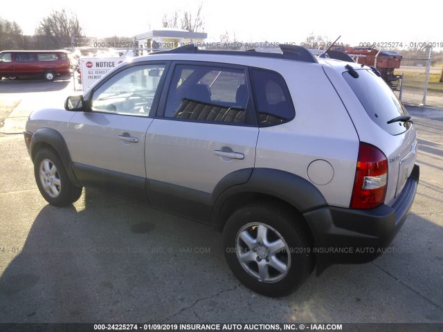 KM8JN72DX5U074150 - 2005 HYUNDAI TUCSON GLS/LX SILVER photo 3