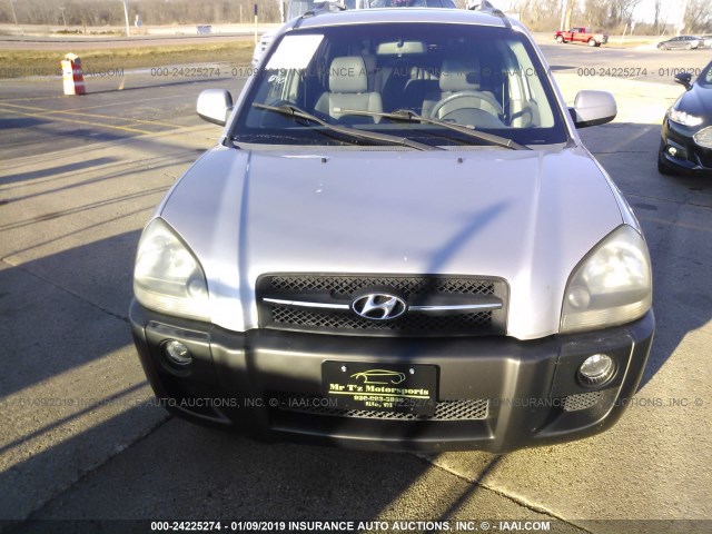 KM8JN72DX5U074150 - 2005 HYUNDAI TUCSON GLS/LX SILVER photo 6