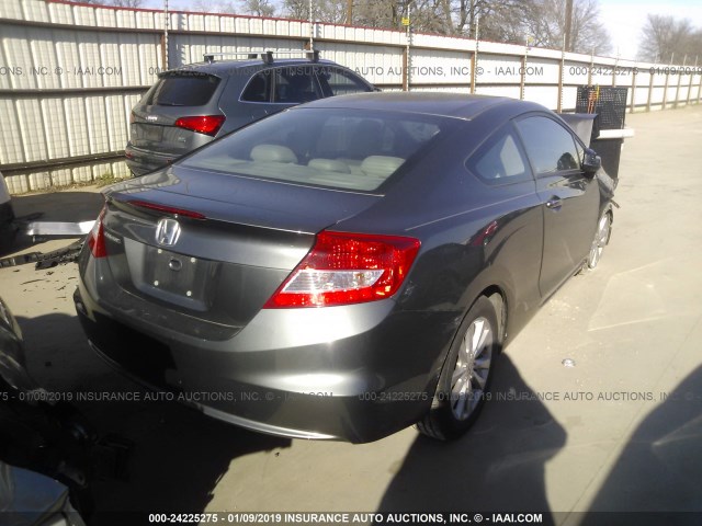 2HGFG3B10CH512548 - 2012 HONDA CIVIC EXL GRAY photo 4