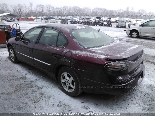 1G2HX54K024188817 - 2002 PONTIAC BONNEVILLE SE MAROON photo 3