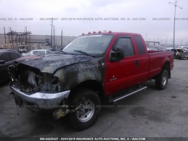 1FTSX31P44ED85265 - 2004 FORD F350 RED photo 2