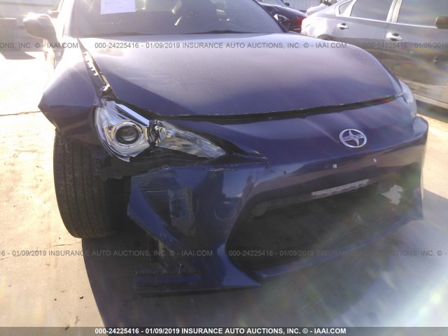 JF1ZNAA15D2720724 - 2013 TOYOTA SCION FR-S BLUE photo 6