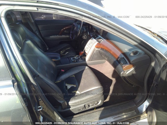 JH4KB16535C017293 - 2005 ACURA RL GRAY photo 5