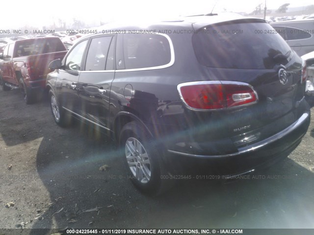 5GAKRAKD3FJ236585 - 2015 BUICK ENCLAVE BLACK photo 3