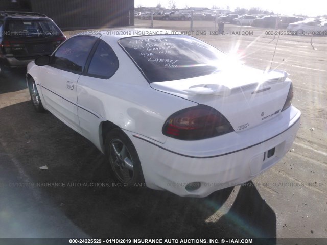 1G2NW12E43C296294 - 2003 PONTIAC GRAND AM GT WHITE photo 3