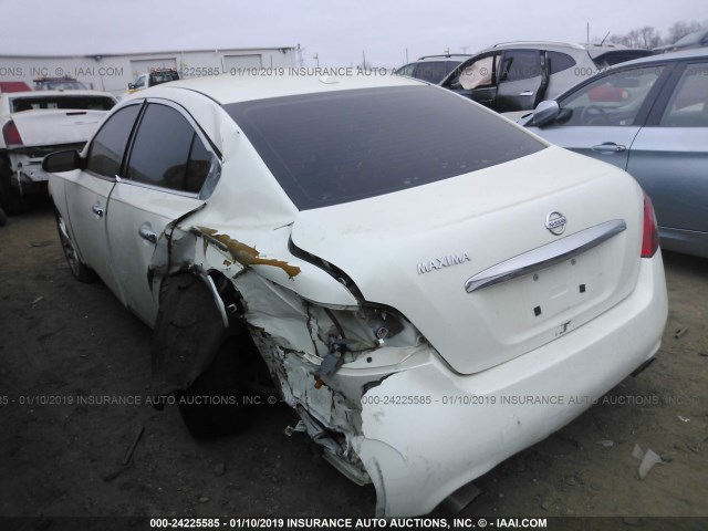 1N4AA5AP8AC823792 - 2010 NISSAN MAXIMA S/SV WHITE photo 3