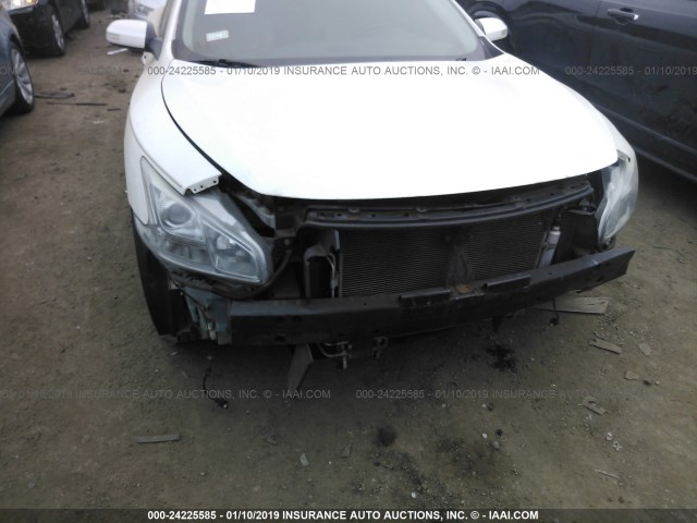 1N4AA5AP8AC823792 - 2010 NISSAN MAXIMA S/SV WHITE photo 6