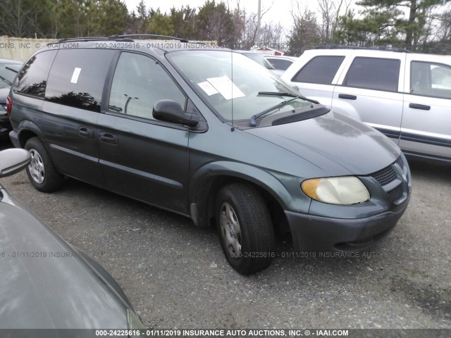 1B4GP253X2B730995 - 2002 DODGE CARAVAN SE GRAY photo 1