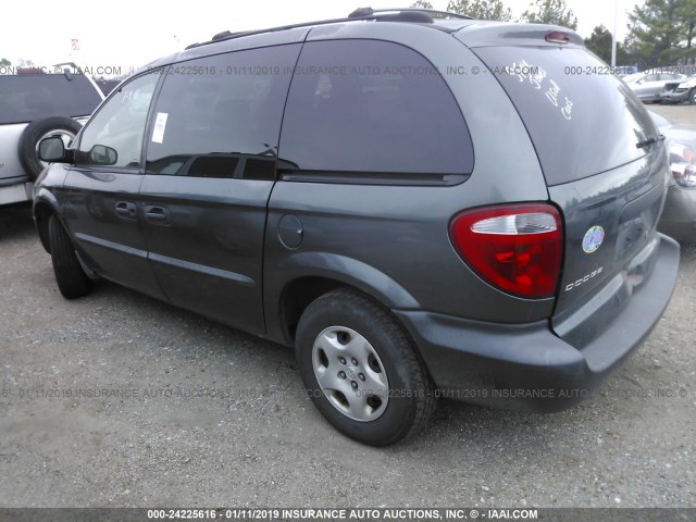 1B4GP253X2B730995 - 2002 DODGE CARAVAN SE GRAY photo 3