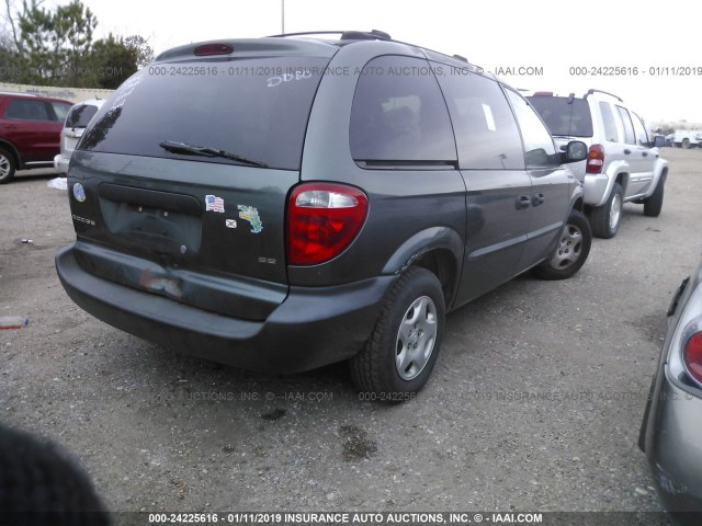 1B4GP253X2B730995 - 2002 DODGE CARAVAN SE GRAY photo 4