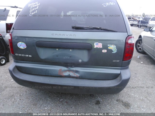 1B4GP253X2B730995 - 2002 DODGE CARAVAN SE GRAY photo 6