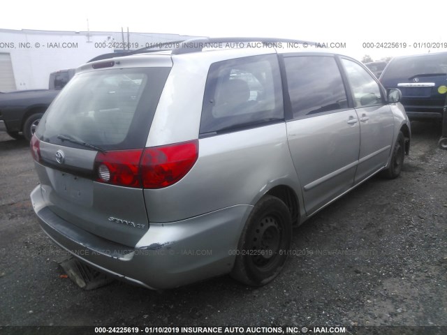 5TDZK23C48S102008 - 2008 TOYOTA SIENNA CE/LE BEIGE photo 4