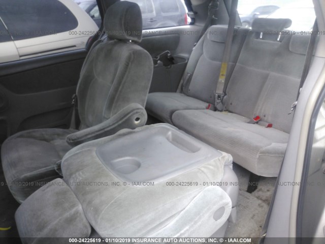 5TDZK23C48S102008 - 2008 TOYOTA SIENNA CE/LE BEIGE photo 8