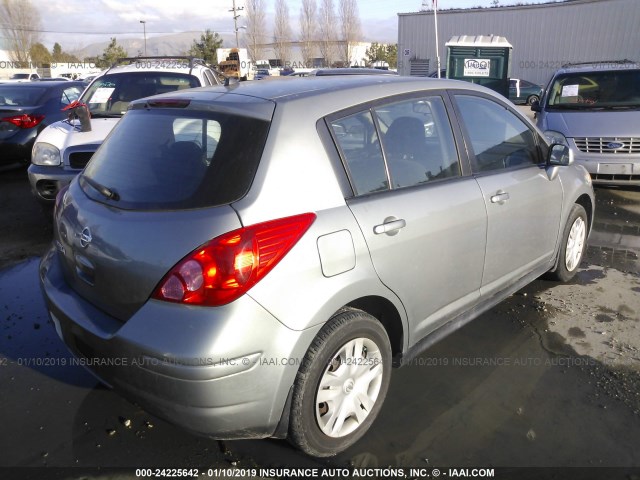 3N1BC1CP6AL351890 - 2010 NISSAN VERSA S/SL GRAY photo 4