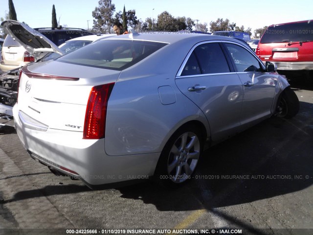 1G6AA5RX6E0187298 - 2014 CADILLAC ATS SILVER photo 4