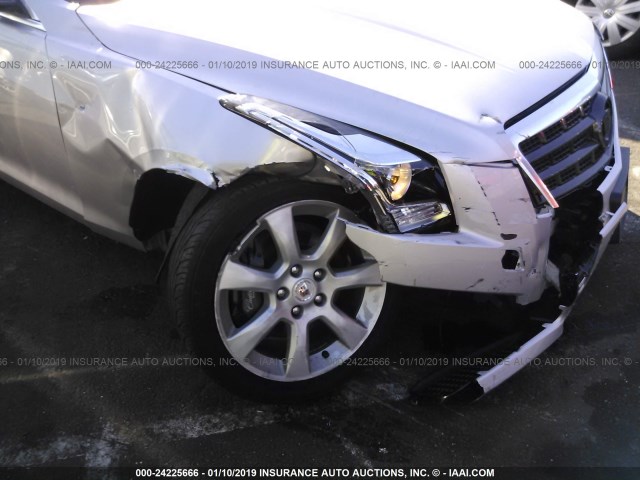 1G6AA5RX6E0187298 - 2014 CADILLAC ATS SILVER photo 6