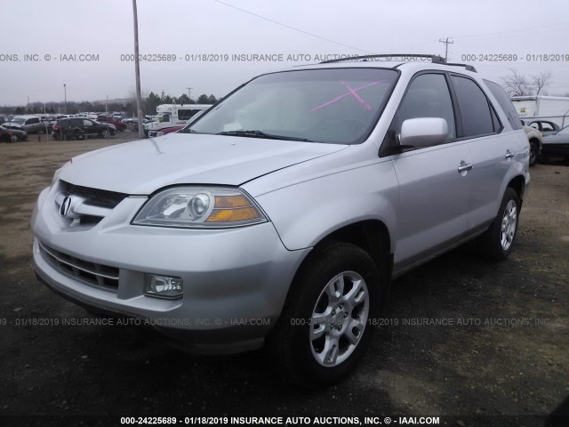 2HNYD18905H531910 - 2005 ACURA MDX TOURING SILVER photo 2