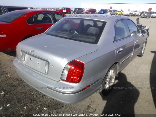 KMHFU45E85A413064 - 2005 HYUNDAI XG 350 SILVER photo 4