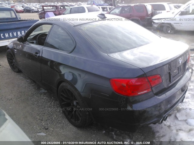 WBSKG9C56BE797000 - 2011 BMW M3 BLACK photo 3