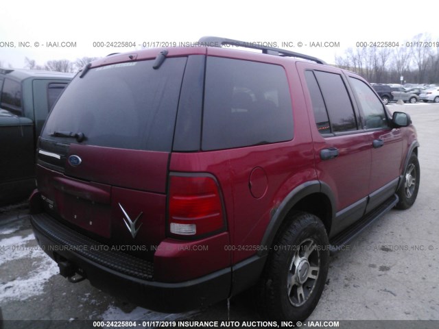 1FMZU73K13ZA37717 - 2003 FORD EXPLORER XLT/XLT SPORT/NBX RED photo 4