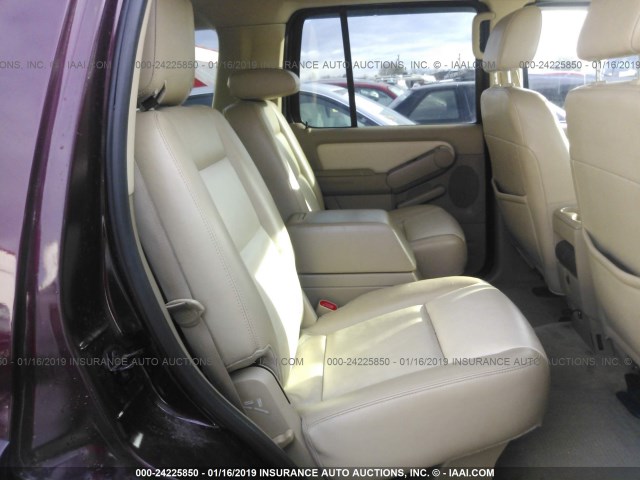 1FMEU75867UA49641 - 2007 FORD EXPLORER LIMITED MAROON photo 8