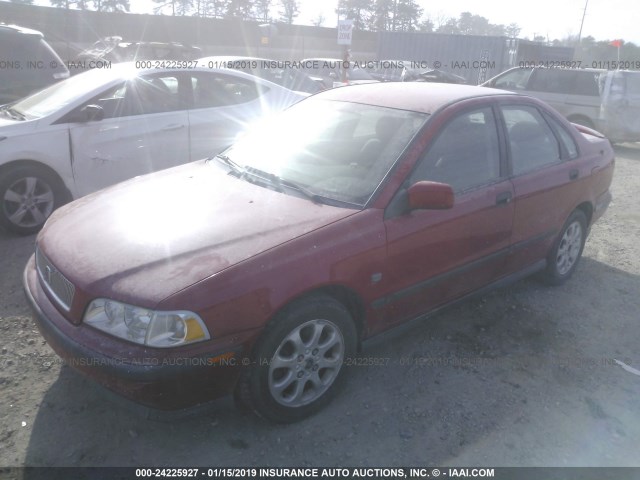 YV1VS255XYF451830 - 2000 VOLVO S40 RED photo 2