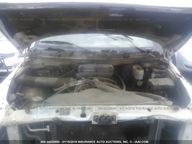 1B7KC23Z81J501994 - 2001 DODGE RAM 2500 WHITE photo 10