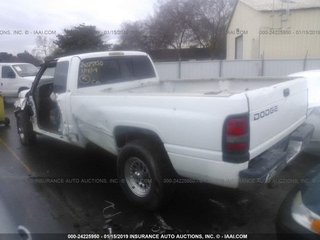 1B7KC23Z81J501994 - 2001 DODGE RAM 2500 WHITE photo 3