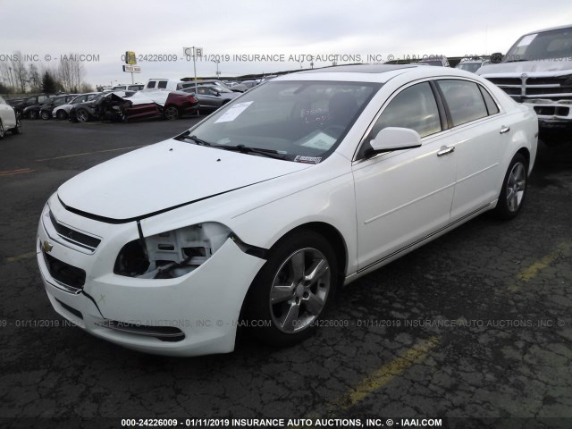 1G1ZD5EU2CF302789 - 2012 CHEVROLET MALIBU 2LT WHITE photo 2