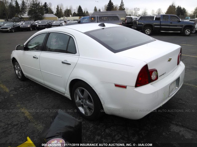 1G1ZD5EU2CF302789 - 2012 CHEVROLET MALIBU 2LT WHITE photo 3