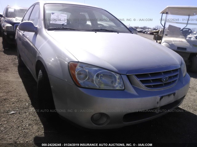 KNAFE121565296651 - 2006 KIA NEW SPECTRA LX/EX SILVER photo 1