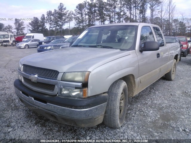 2GCEC19T541230269 - 2004 CHEVROLET SILVERADO C1500 GRAY photo 2