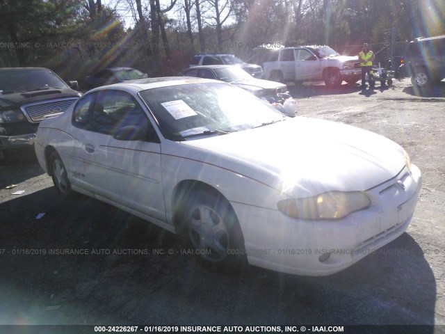 2G1WX15K629371137 - 2002 CHEVROLET MONTE CARLO SS WHITE photo 1